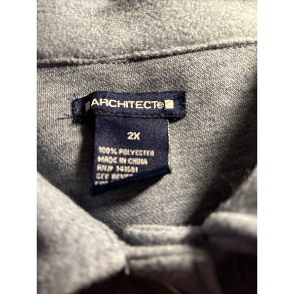 ARCHITEC WOMEN'S SHIRT-JACKET BLUE BUTTON DOWN LONG SLEEVE SIZE 2X COLLARED 165 - Picture 9 of 9